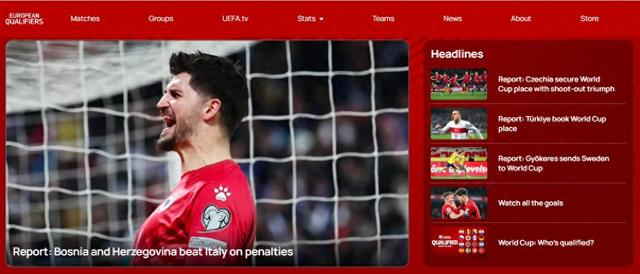 开云官方-世预赛欧洲区大结局 波黑队、瑞典队、土耳其队、捷克队晋级|世界杯|点球大战|丹麦|波兰|美加墨世界杯_新浪新闻